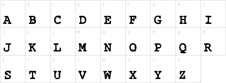 Uppercase characters