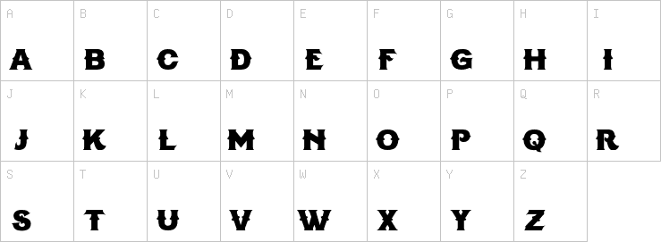 Uppercase characters