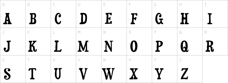Uppercase characters