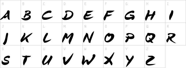 Uppercase characters