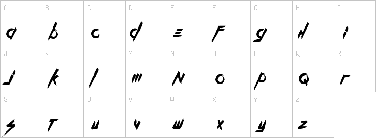 Uppercase characters