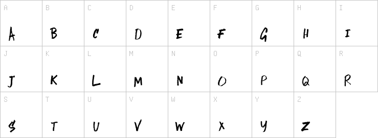 Uppercase characters