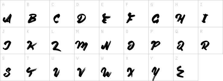 Uppercase characters