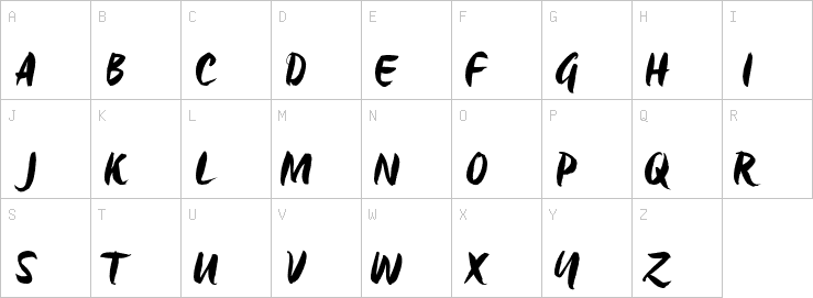 Uppercase characters