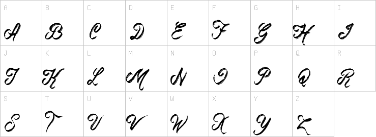 Uppercase characters