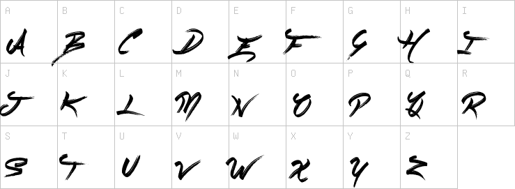 Uppercase characters