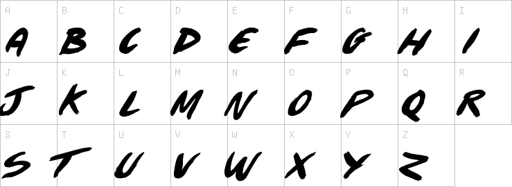 Uppercase characters