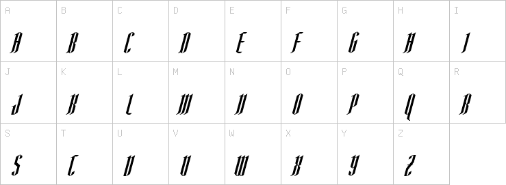 Uppercase characters