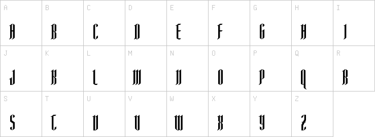 Uppercase characters