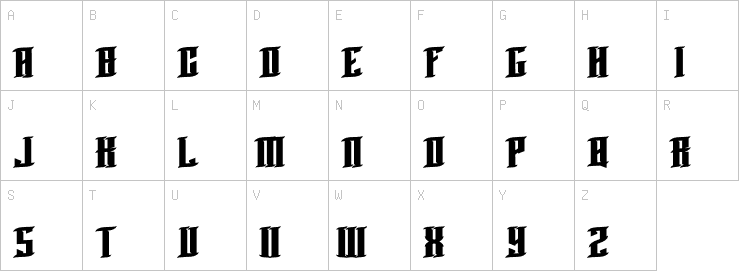 Uppercase characters
