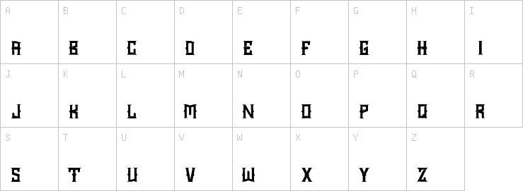 Uppercase characters