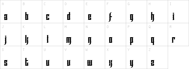 Uppercase characters