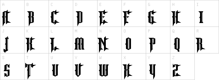 Uppercase characters