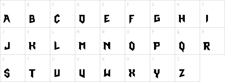 Uppercase characters