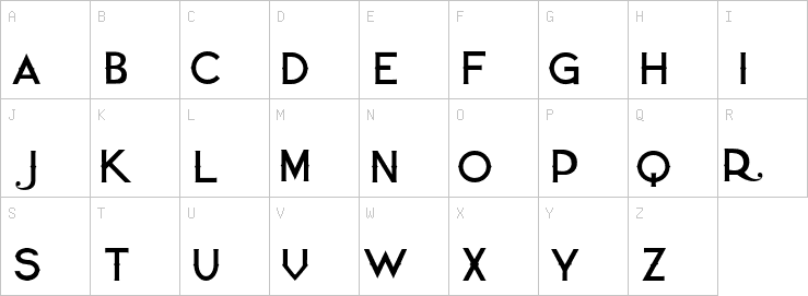 Uppercase characters