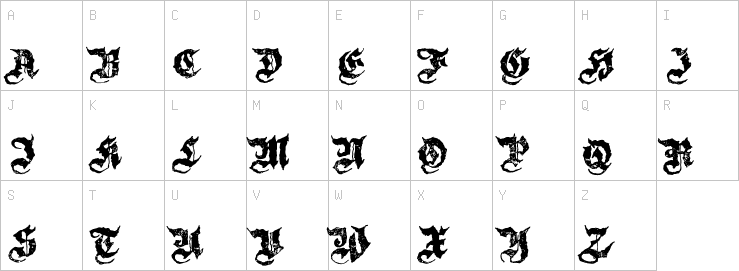 Uppercase characters