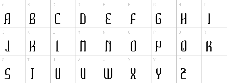 Uppercase characters