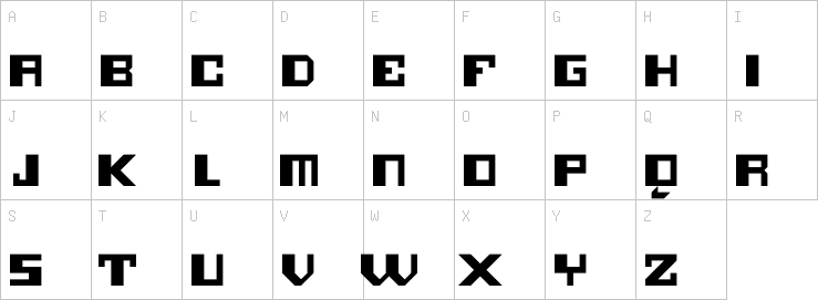 Uppercase characters