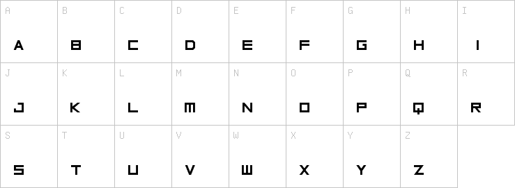 Uppercase characters