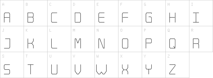 Uppercase characters