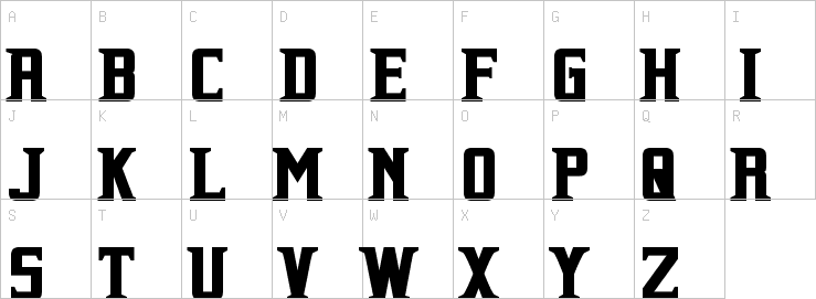 Uppercase characters