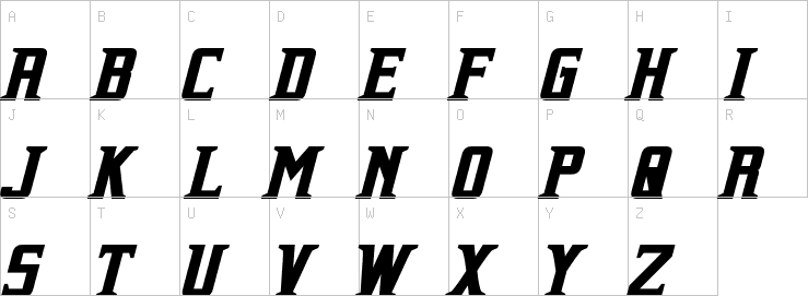 Uppercase characters