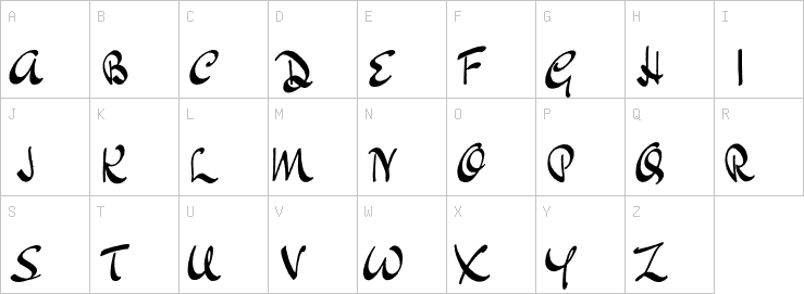 Uppercase characters