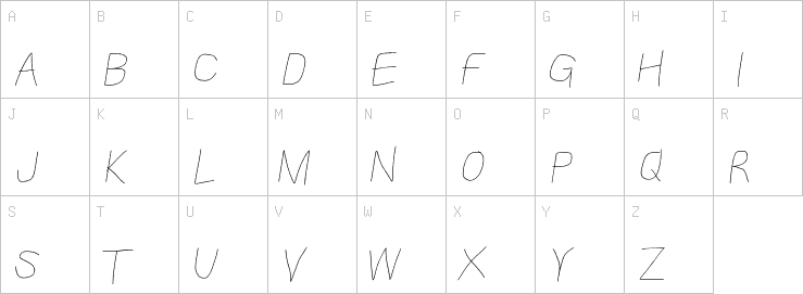 Uppercase characters