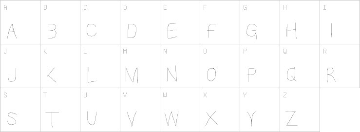 Uppercase characters
