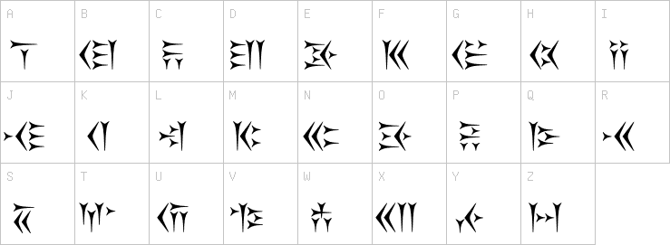 Uppercase characters