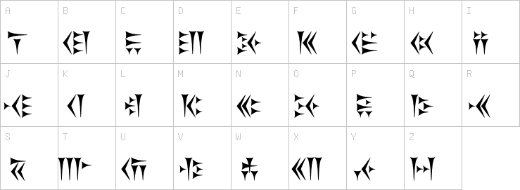 Uppercase characters