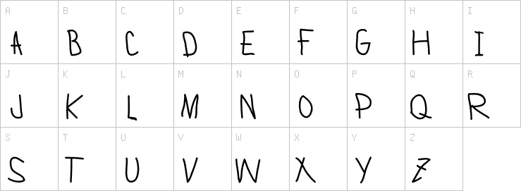 Uppercase characters