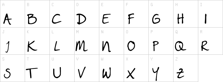 Uppercase characters