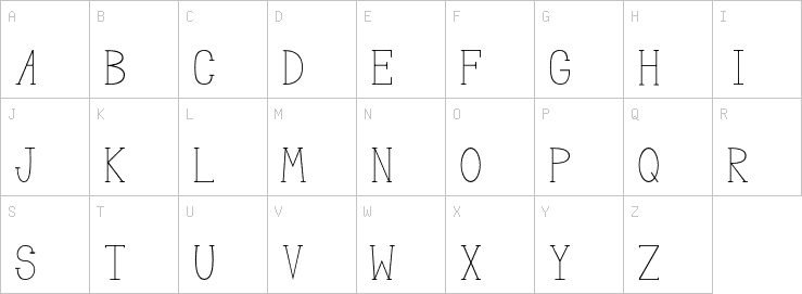 Uppercase characters