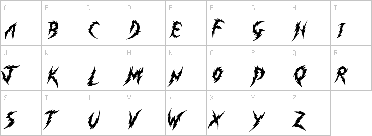 Uppercase characters