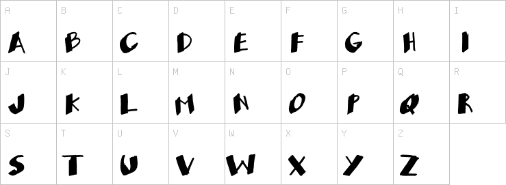 Uppercase characters