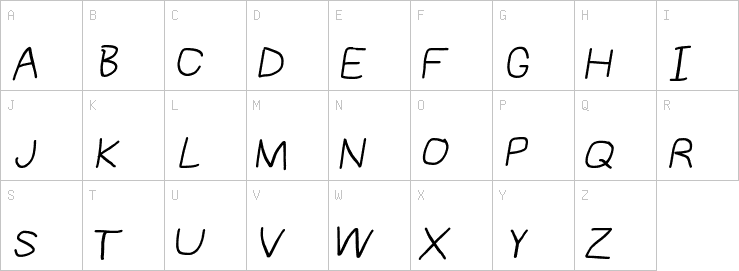 Uppercase characters