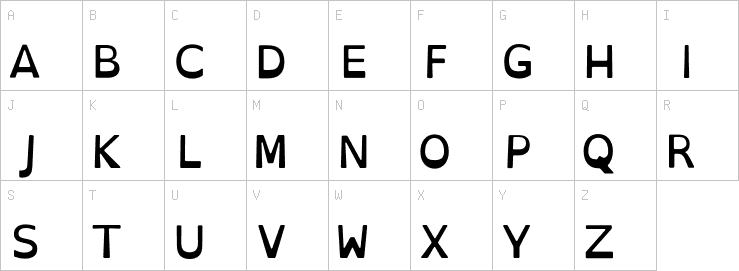 Uppercase characters