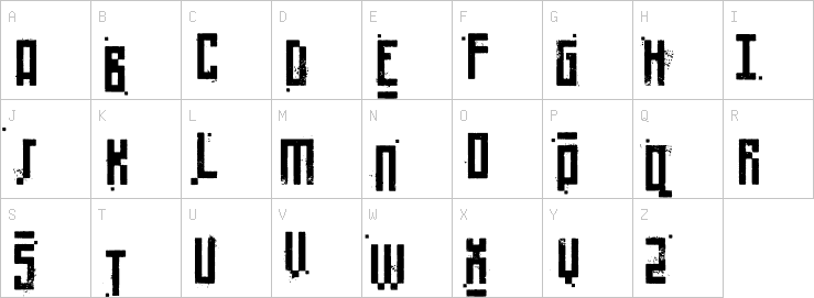 Uppercase characters