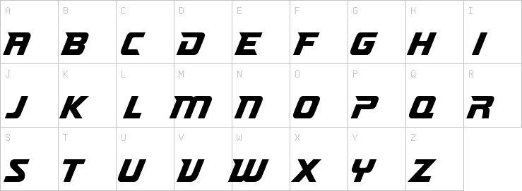 Uppercase characters