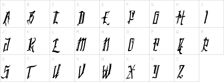 Uppercase characters