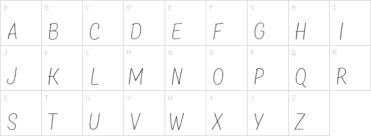 Uppercase characters