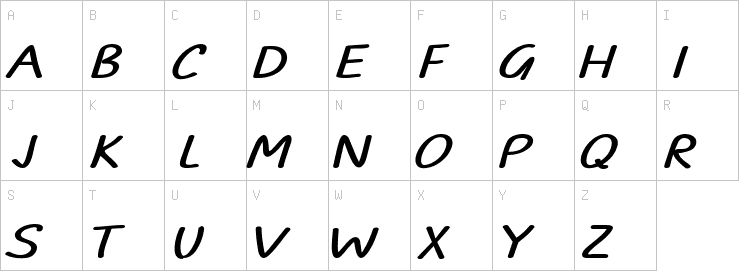 Uppercase characters