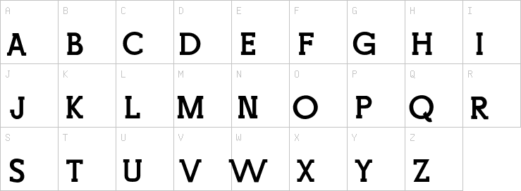 Uppercase characters