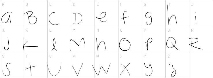 Uppercase characters
