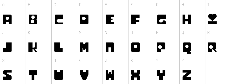 Uppercase characters