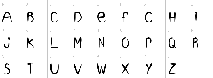 Uppercase characters