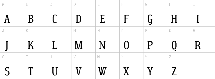 Uppercase characters