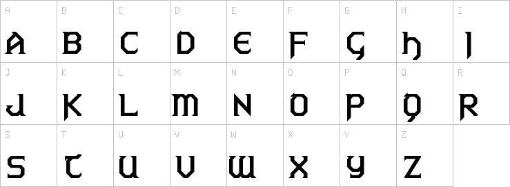 Uppercase characters