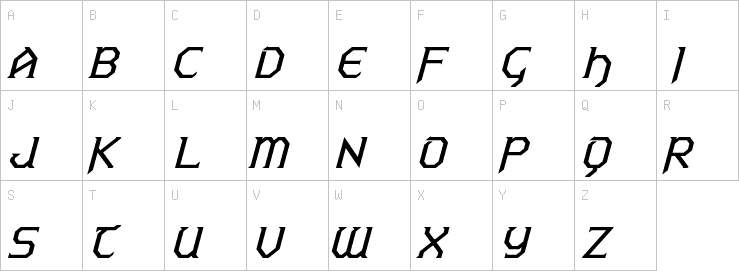 Uppercase characters
